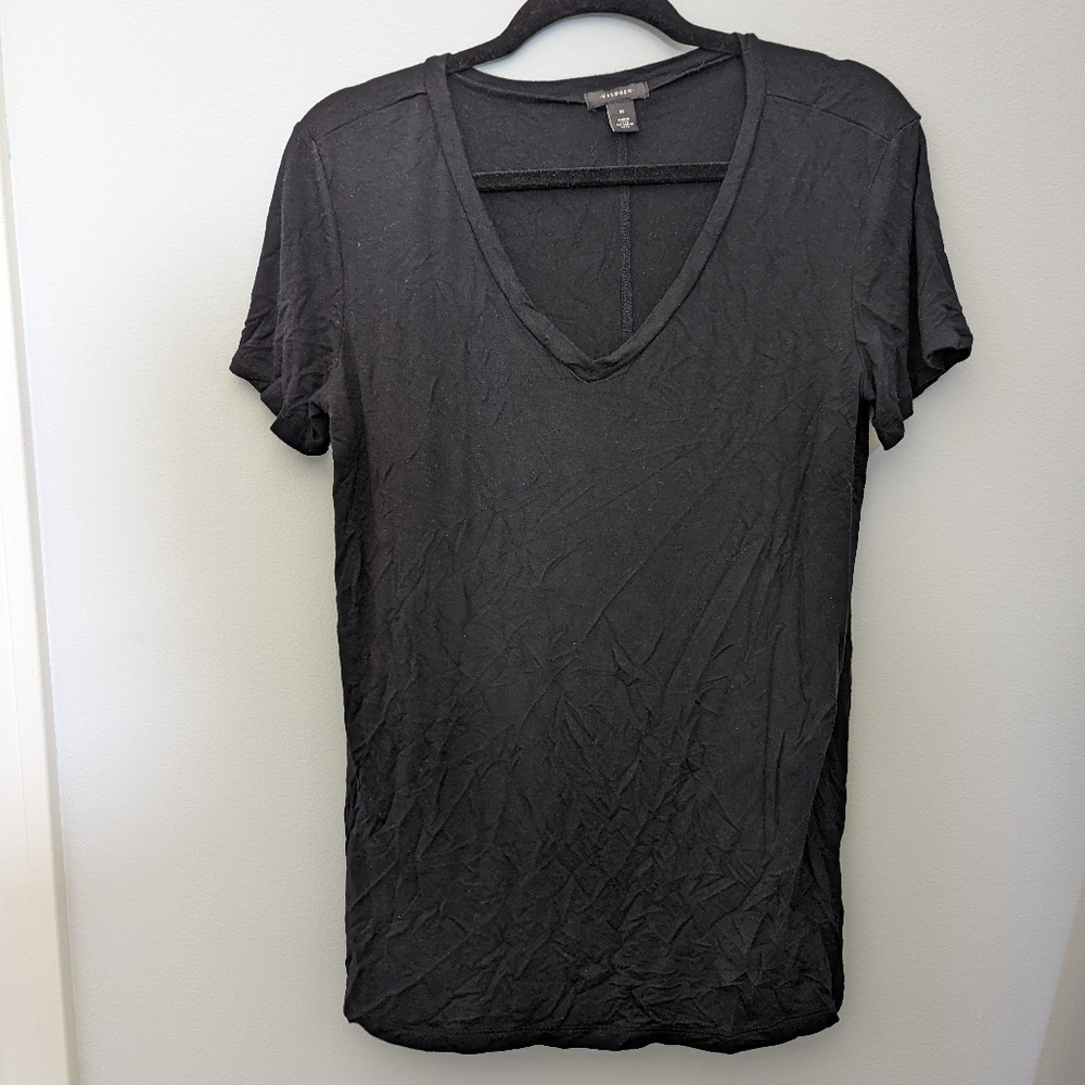 Black Halogen V-Neck Tee, Size Medium